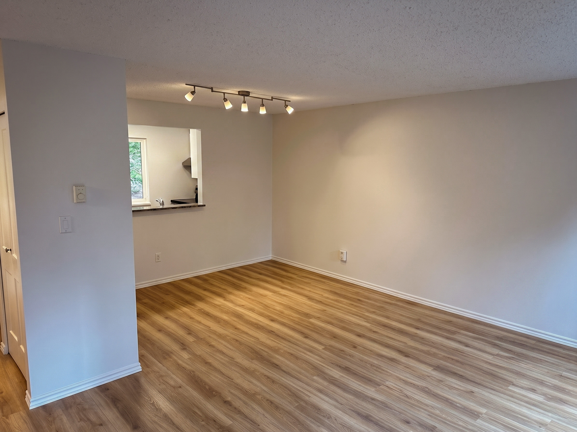 Renovated townhome living room